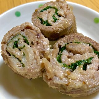 しその風味が◎豚肉のしそロール焼き